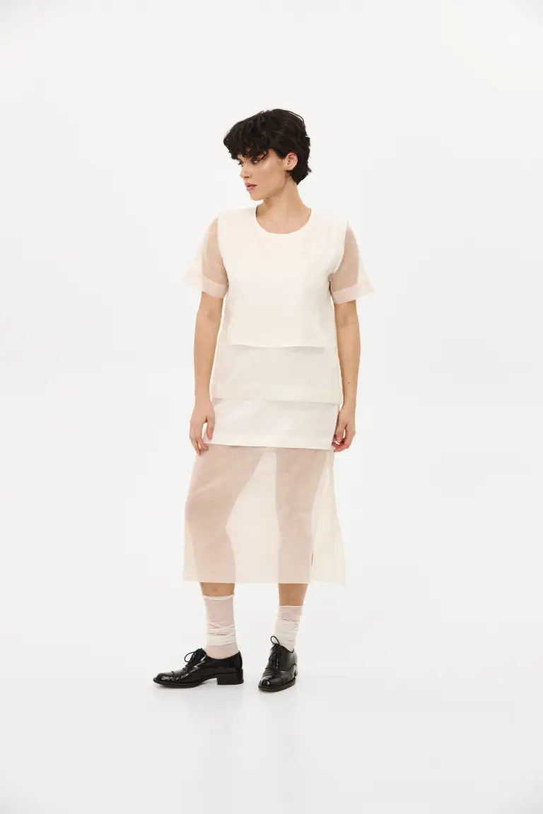 Skirt with white organza, photo 1