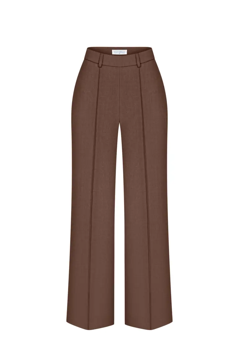 Straight mocha trousers, photo 1