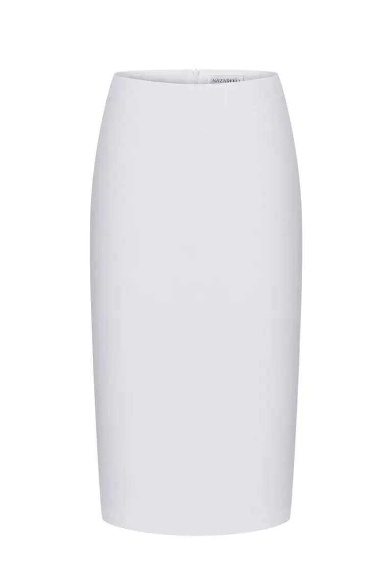 White midi skirt, photo 1