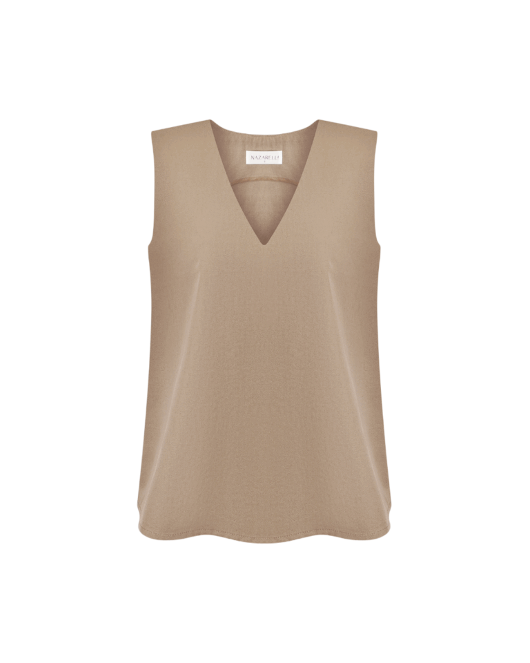 Beige cotton top, photo 1