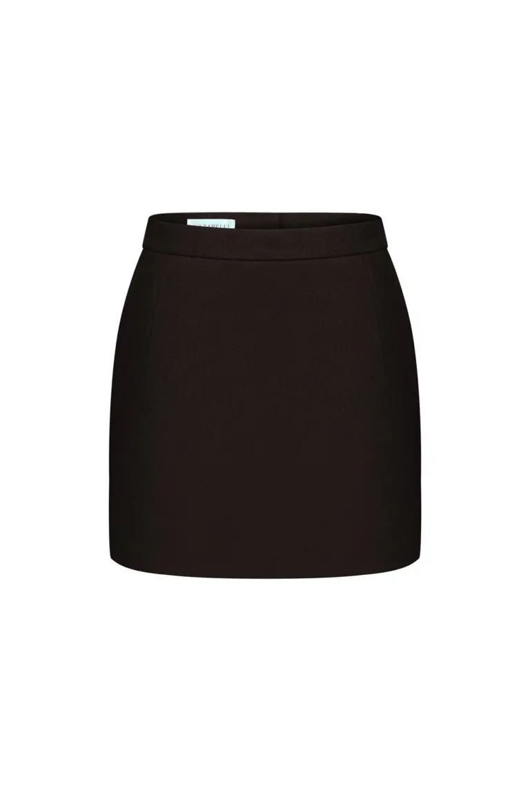 Brown mini skirt, photo 1